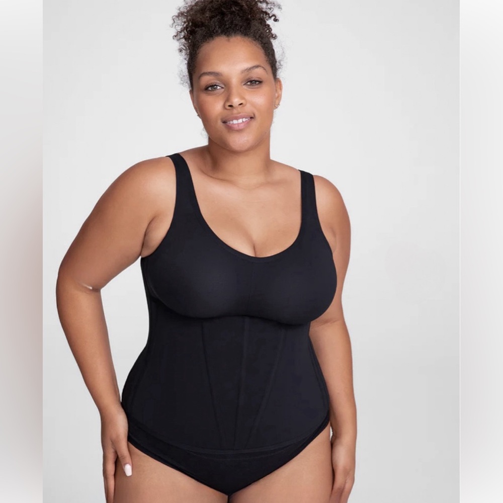 Honeylove Women Boldness Tank Body Shapewear Jet Black Size 3X  Cincher